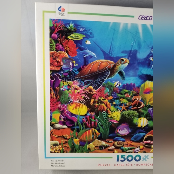 Ceaco Sea of Beauty Jigsaw Puzzle Gerald Newton 1500 Missing 1 Piece - Picture 8 of 12